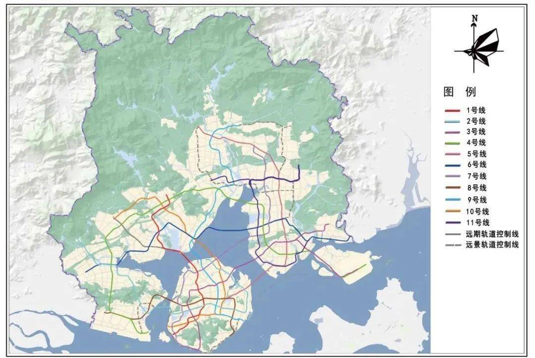 廈門完整版軌道交通圖公示!涉及12條線路!_規劃_地鐵_新城