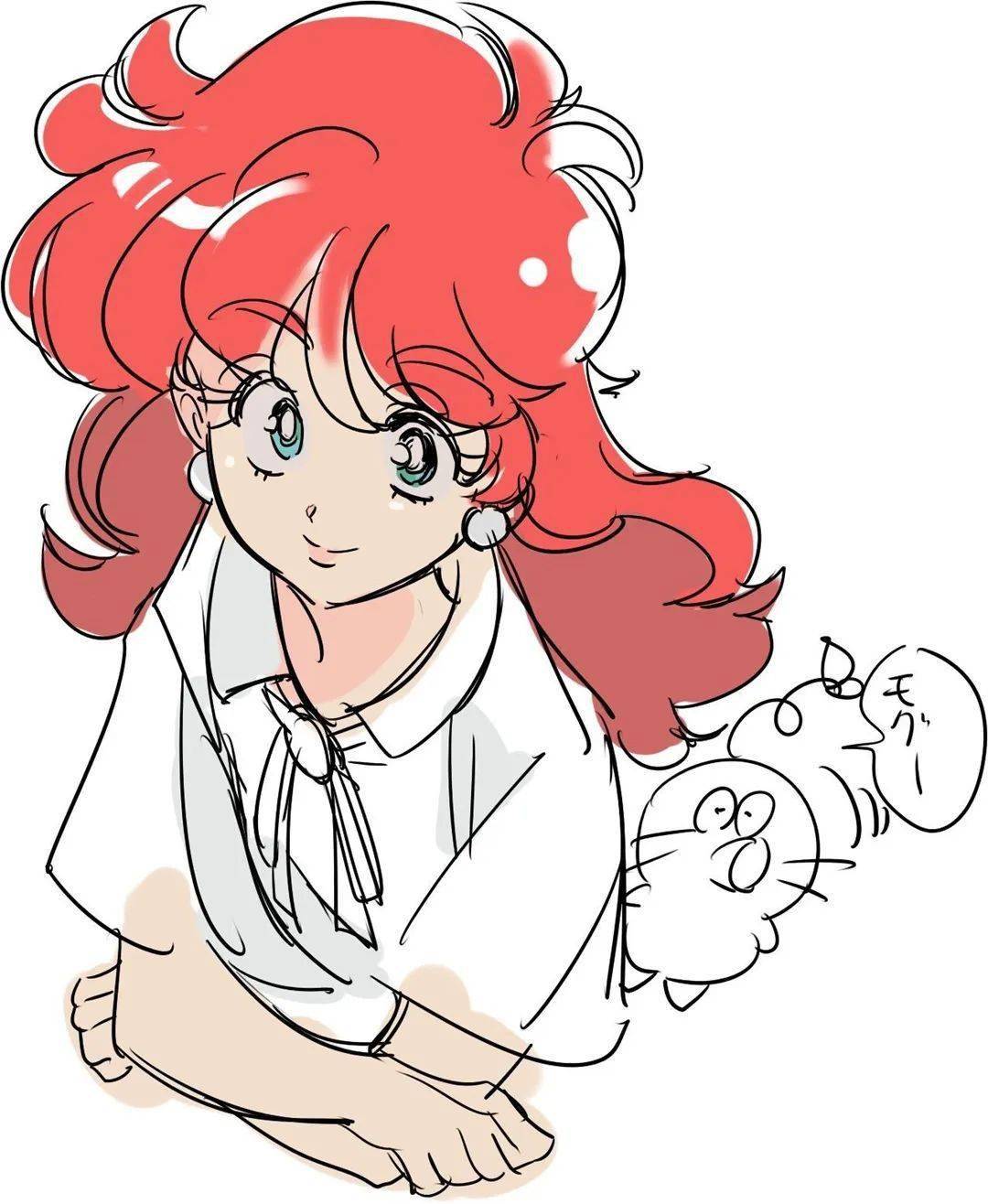 画集收录古早画风真的太爱了太喜欢这种有年代风格的大眼睛了