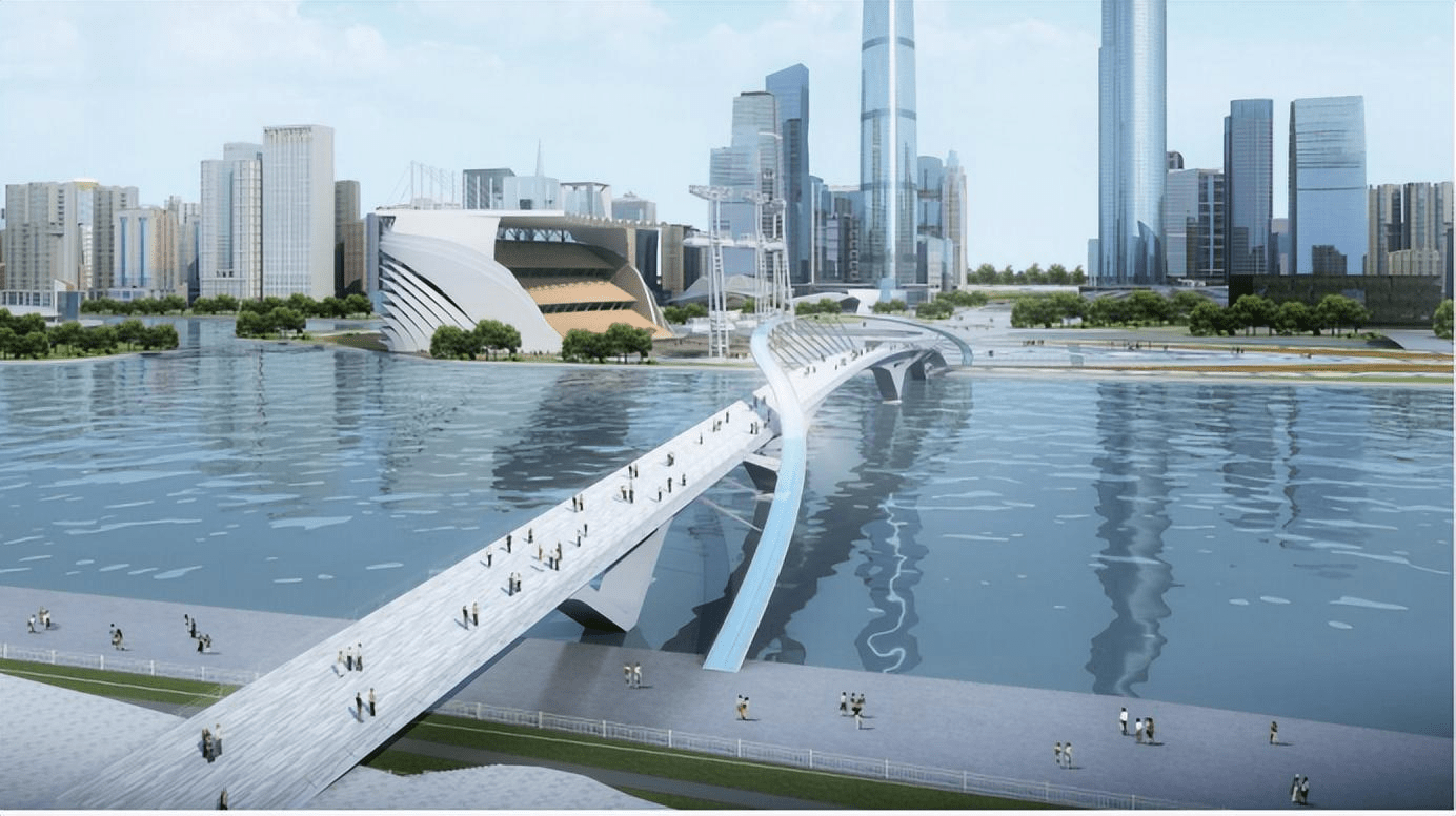 海心桥：创新技术铸就广州新地标 形成滨水热点网络