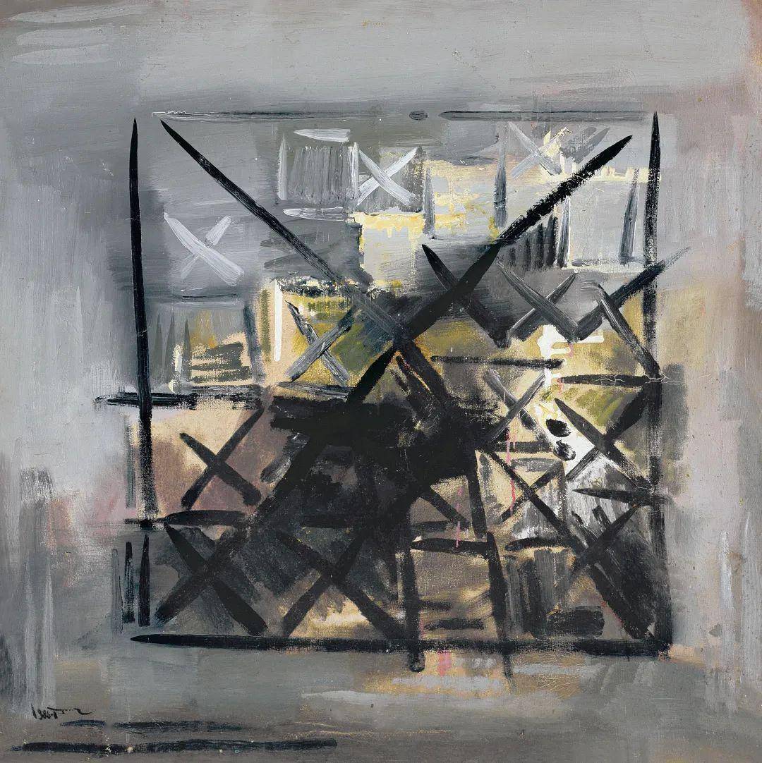 卷宗首发|丁乙的"十字"在划定新的"锚地"_艺术_创作_西海