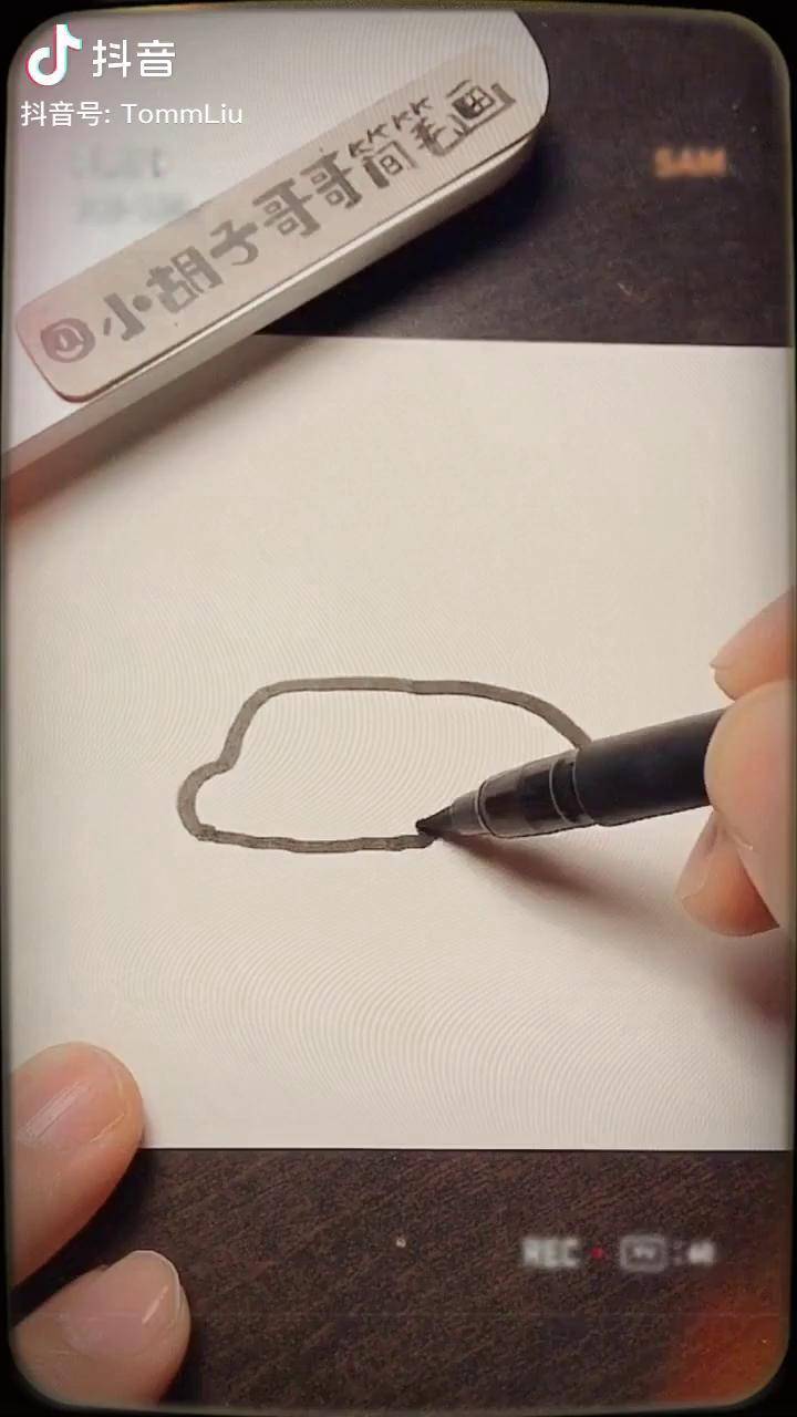 时光穿梭机 简笔画教程 简笔画 手账_教程_穿梭机_时光