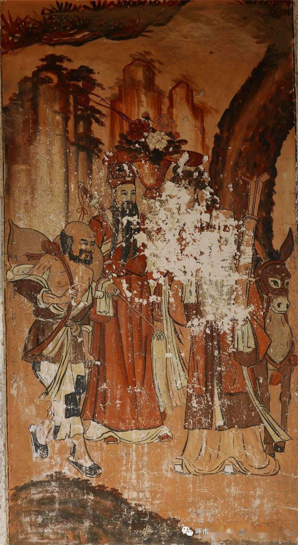 内蒙古地区古代壁画概览(连载17)_梅力更_颜料层_建筑