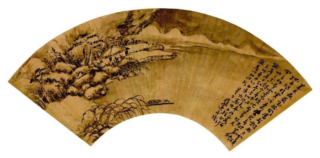 徽派宗师程邃山水画欣赏_焦墨_绘画_审美