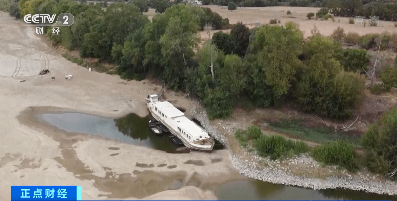 欧洲多国遭遇罕见干旱！法国卢瓦尔河部分河段几乎干涸，德国莱茵河重现“饥饿之石”