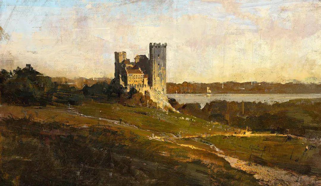 作品经典油画般的构图史诗级场面的营造磅礴大气又奇幻的画面光影细腻