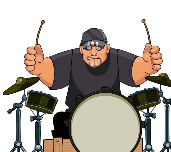 小编找他聊天,想问问他到底是从事什么工作的,才知道,他是一个鼓手