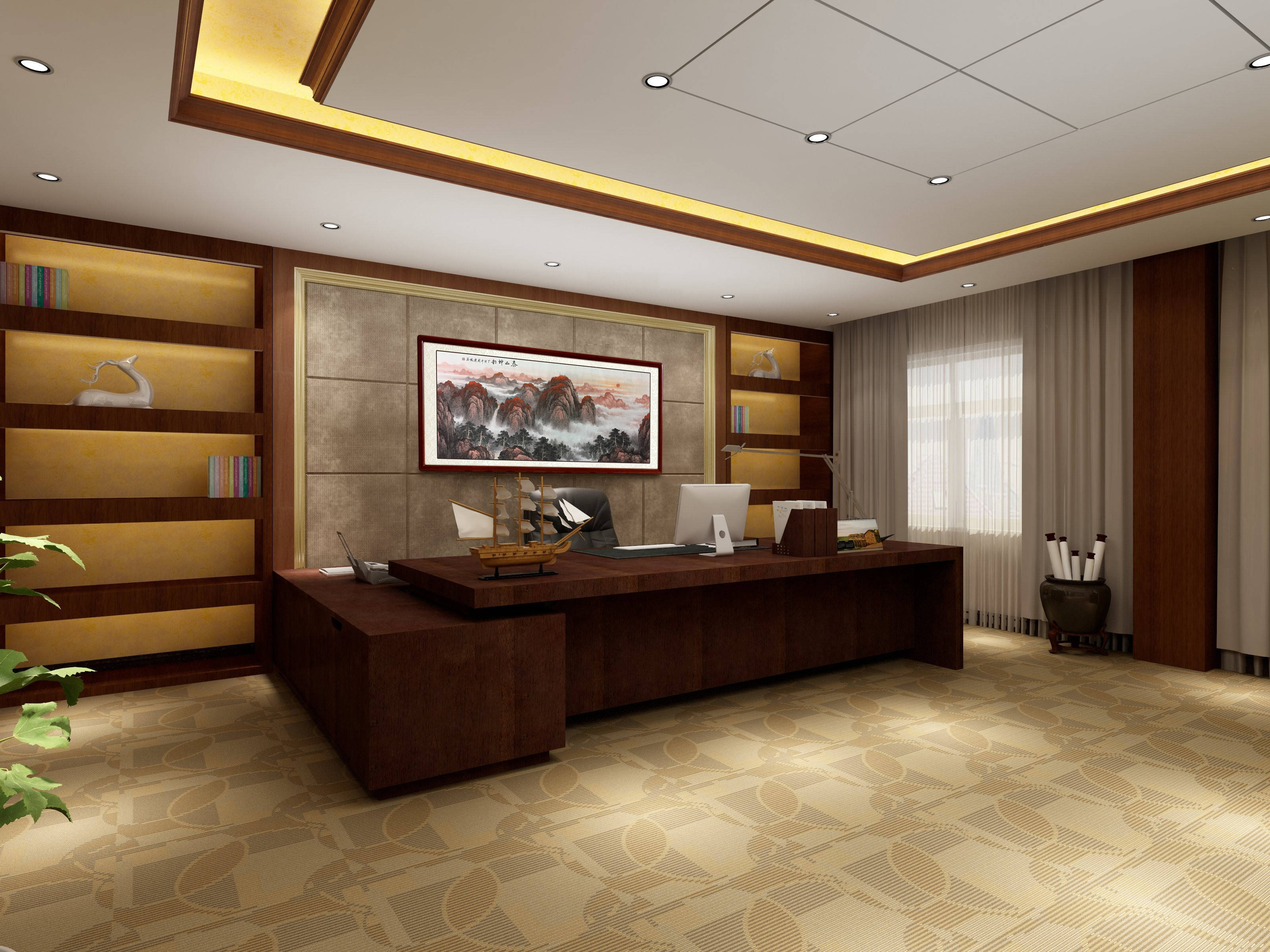 办公室风水挂画禁忌,挂对了势运猛增!