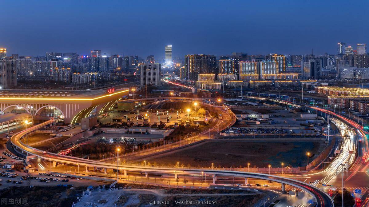 河北廊坊夜景图片