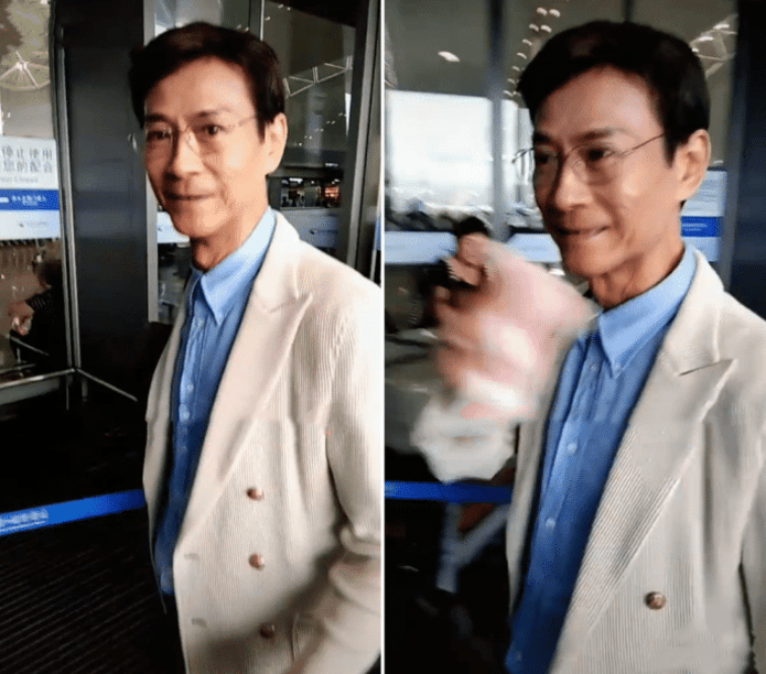 近日有网友拍到郑少秋的出行的照片发到社交软件上,网友们纷纷说这是"