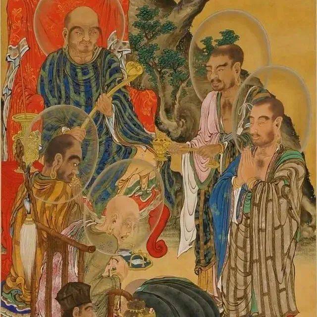1100年前的一幅穿越画,出现一奇物难倒专家,网友:古人真超前_五百罗汉_日本_古画