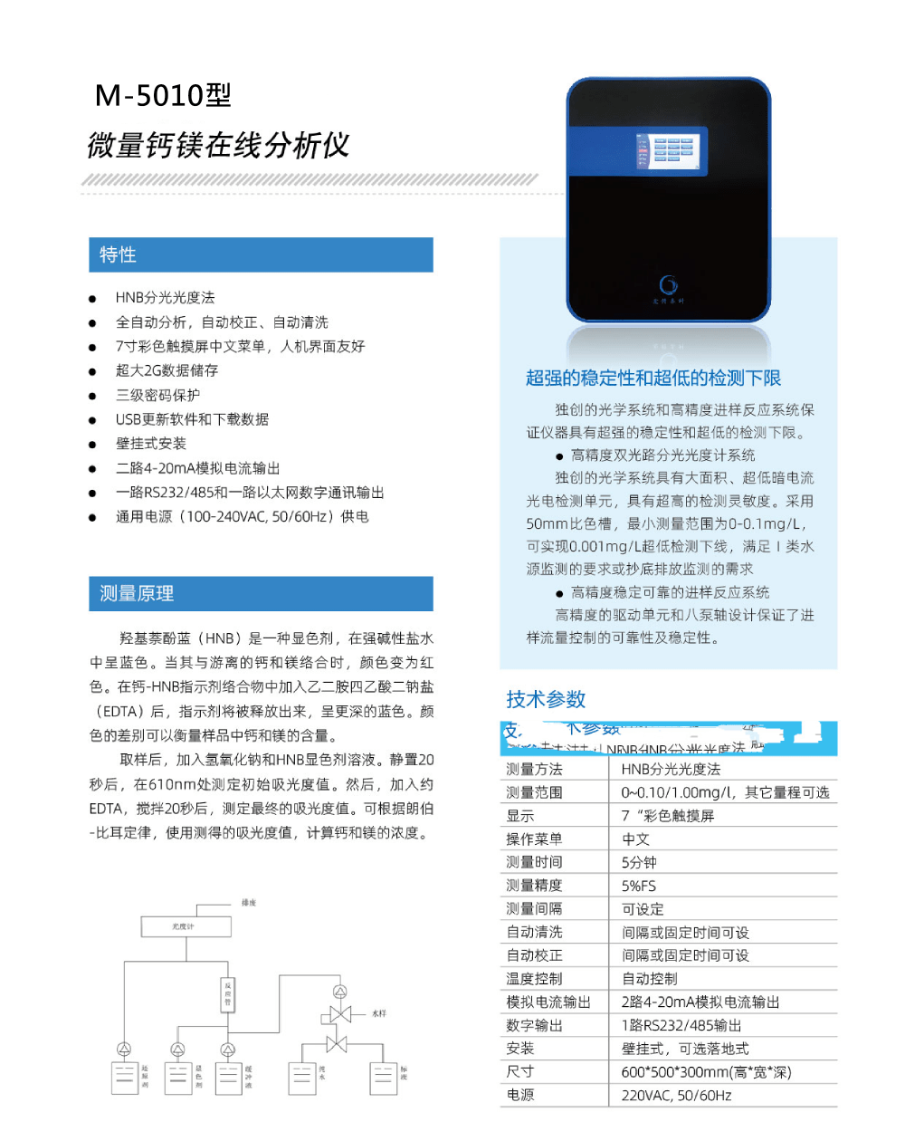 麦越环境 水质钙镁离子浓度测定仪，钙镁离子在线分析仪