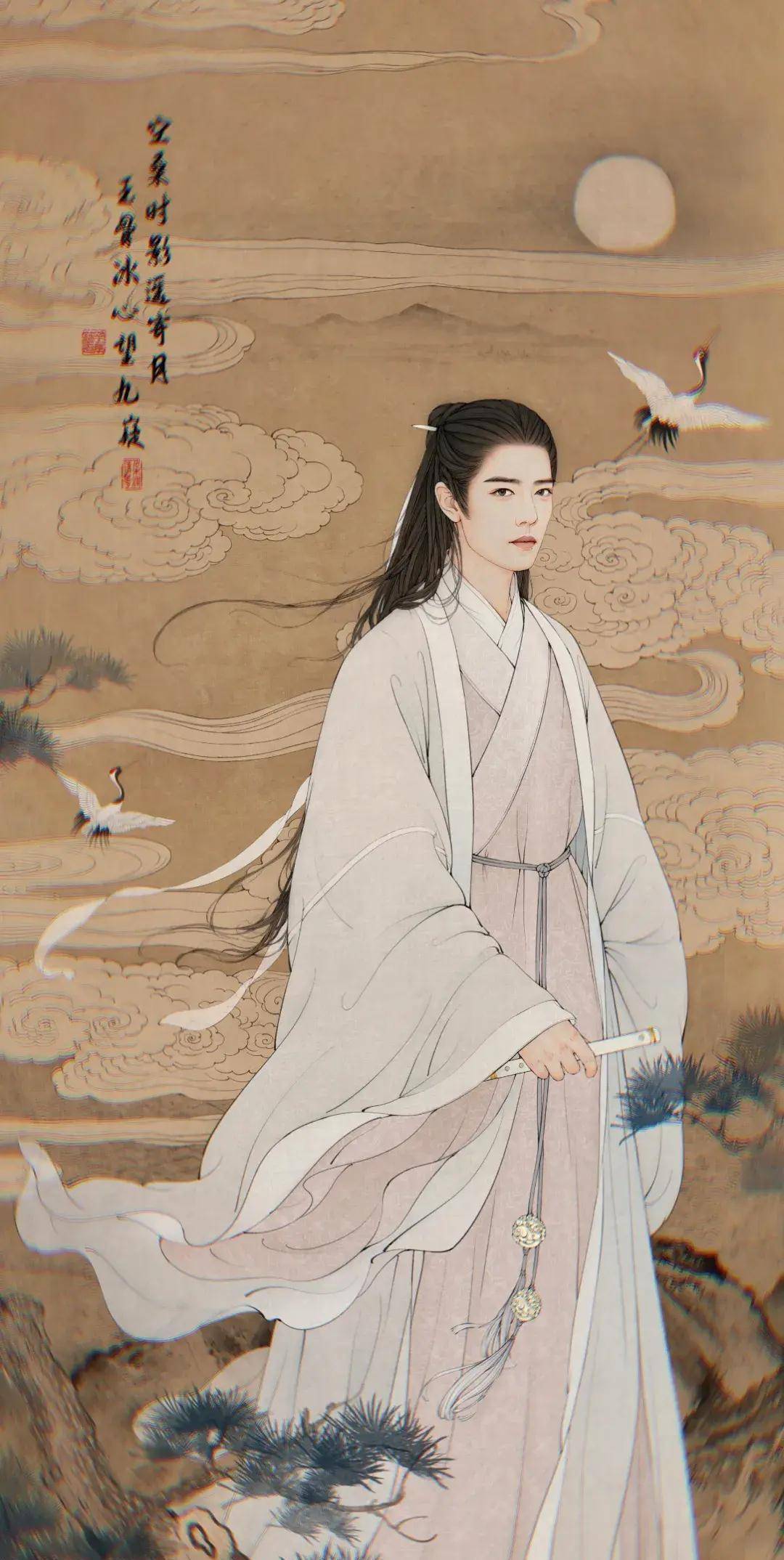 90后湖北才女画了"100遍"肖战,作品被刘涛转发,这工笔太温柔_绘画