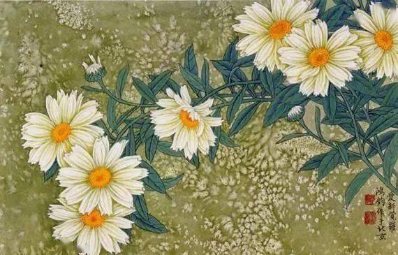 白菊 金鸿钧(1937)菊花小鸟 邹传安(1940)秋光 郭怡孮(1940)似曾相识