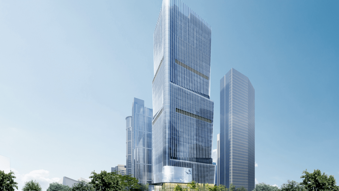 位于广州黄埔大道与华夏路交汇处的珠江新城,高168米,集萃总部办公