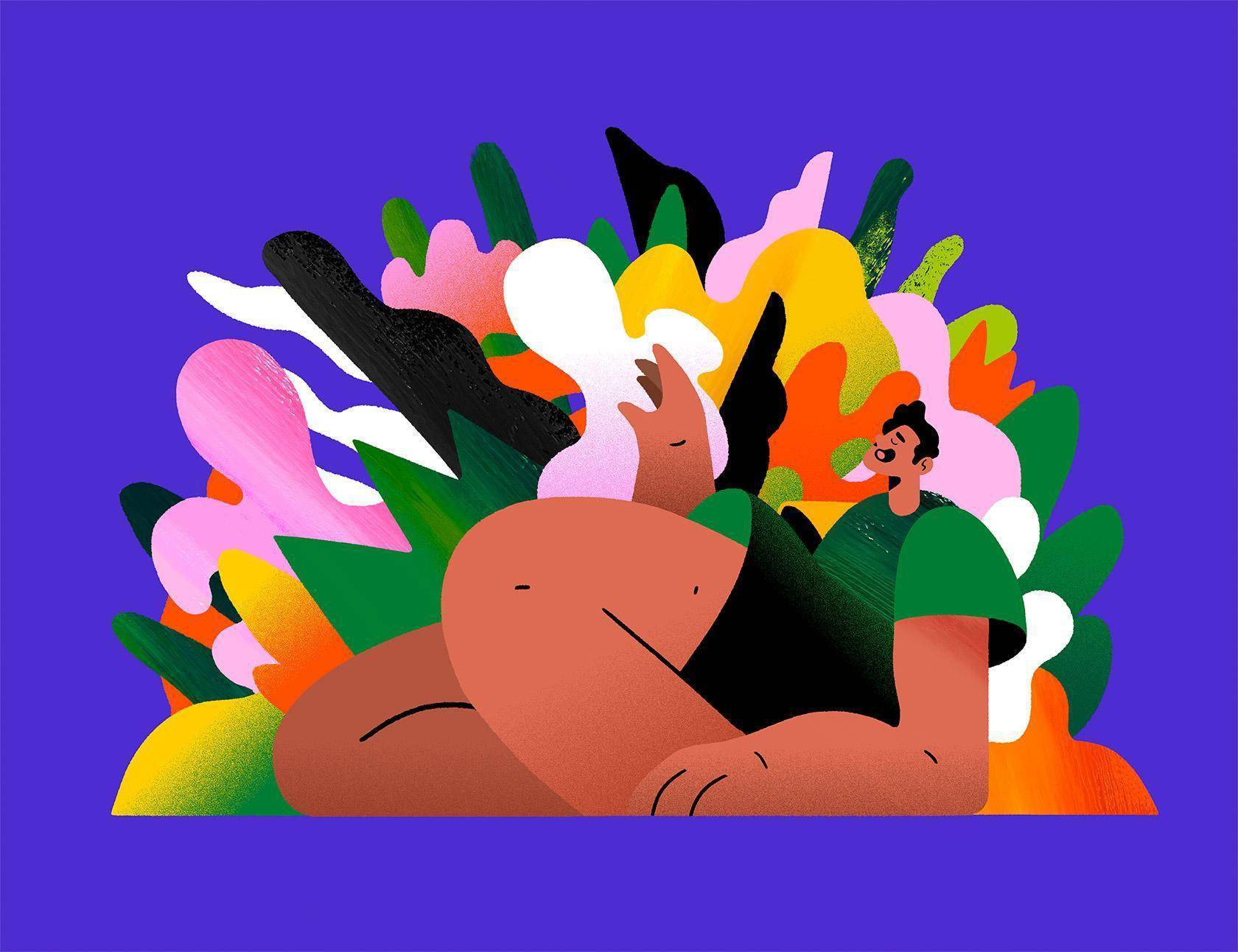 绚丽的色彩!lucas wakamatsu热情奔放的插画作品_侵权_交流_所有者