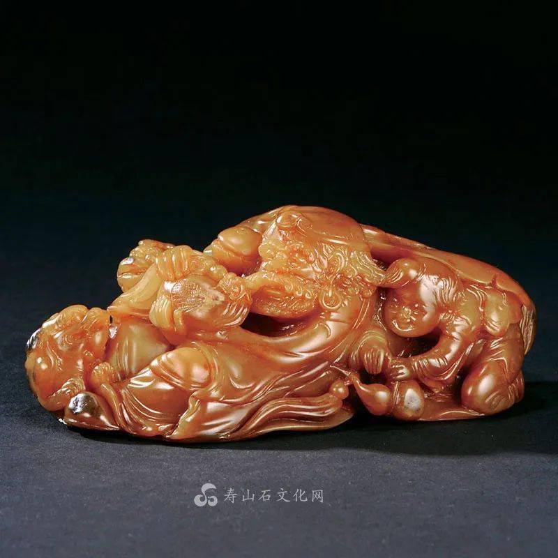 郭懋介作田黃薄意香山九老擺件-宇珍國際藝術| Yu Jen Taipei[石