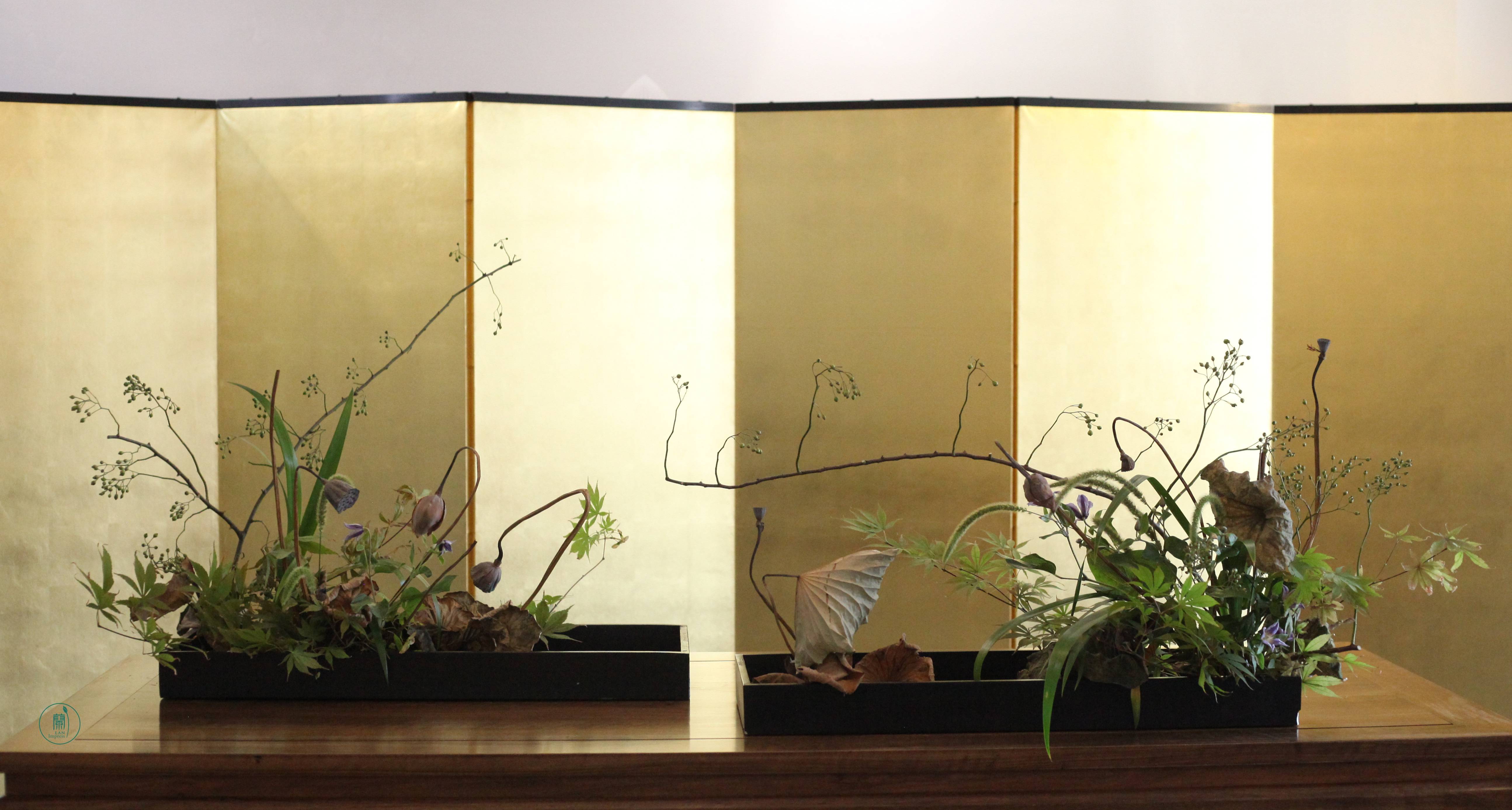 留得枯荷听雨|颓与新意境插花#蘭印象花道专题研修——秋之枯荷 留得枯荷听雨|颓与新意境插花#蘭印象花道专题研修——秋之枯荷