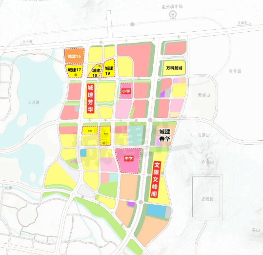 泉州北峰规划图高清图片