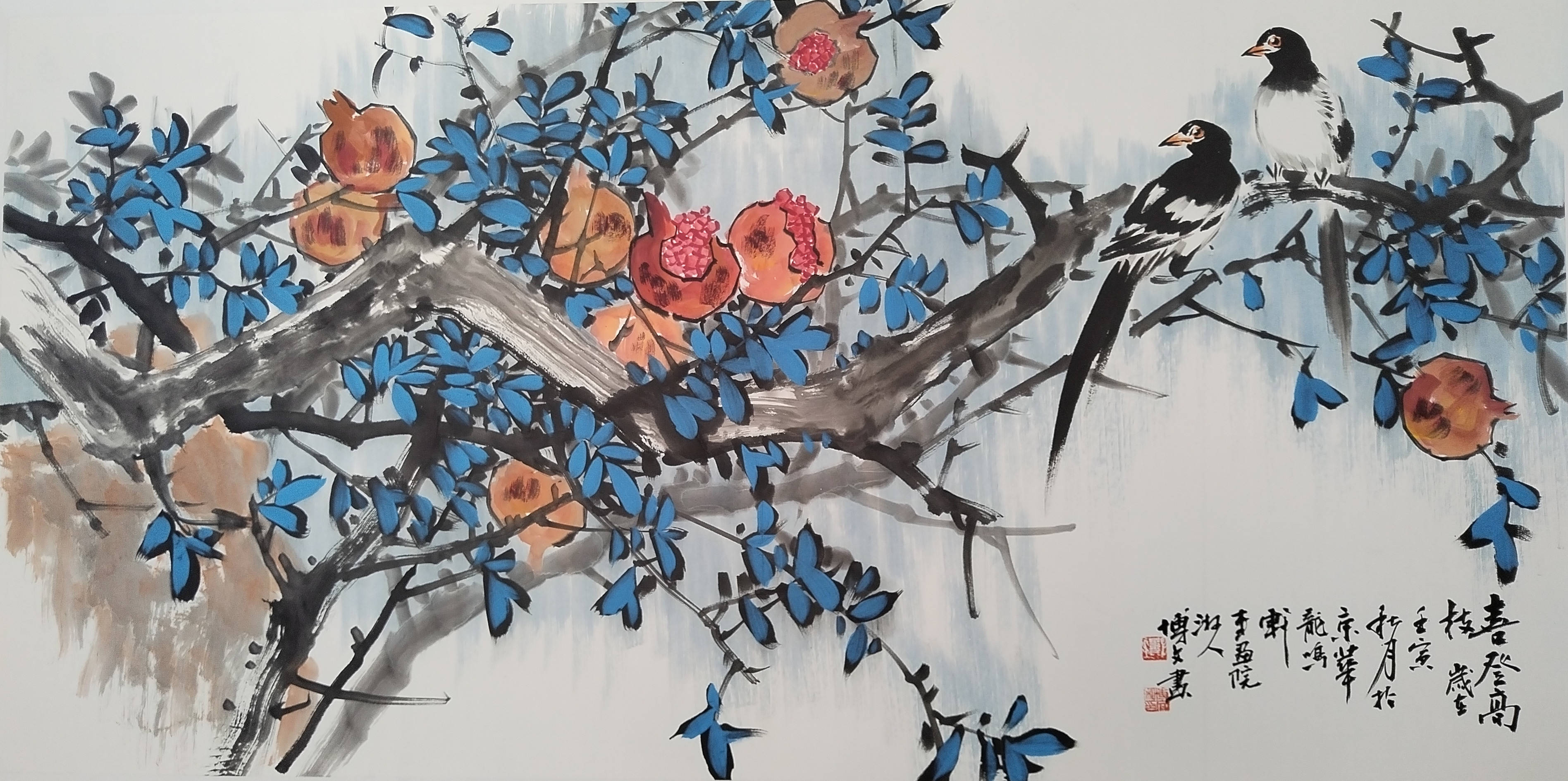 著名画家邓博文花鸟画欣赏_作品_中国_益阳市