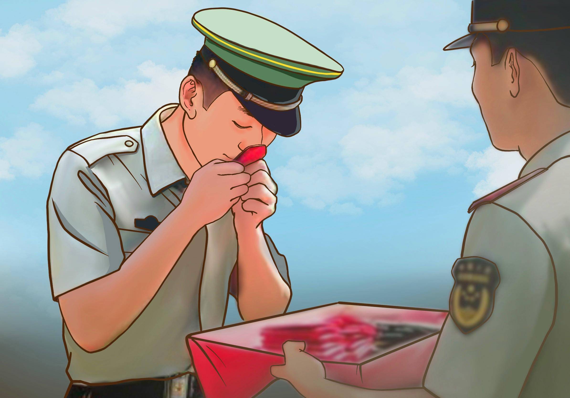 一组漫画送给老兵!