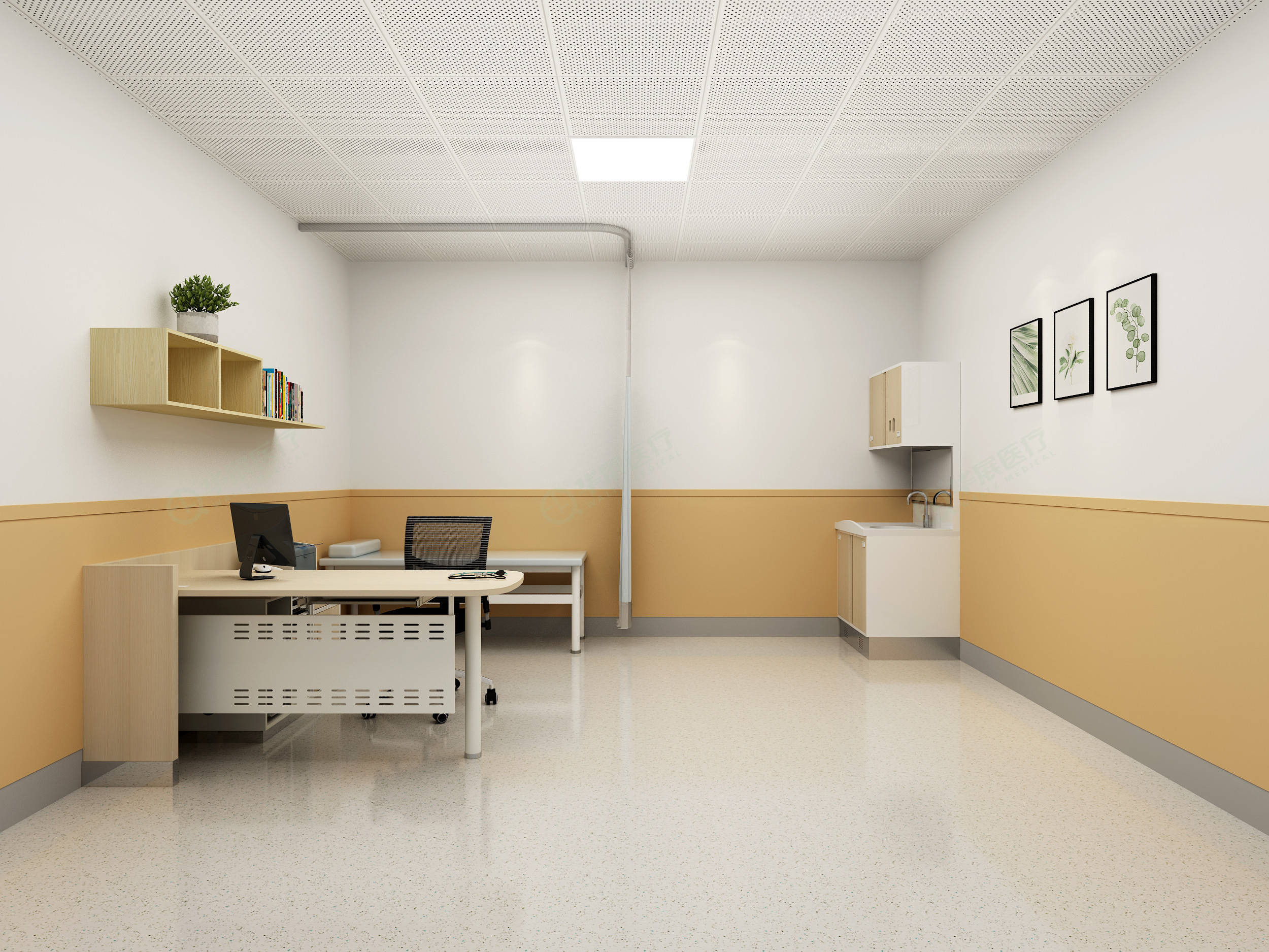 新型医生诊断桌_医疗_现代医院_患者