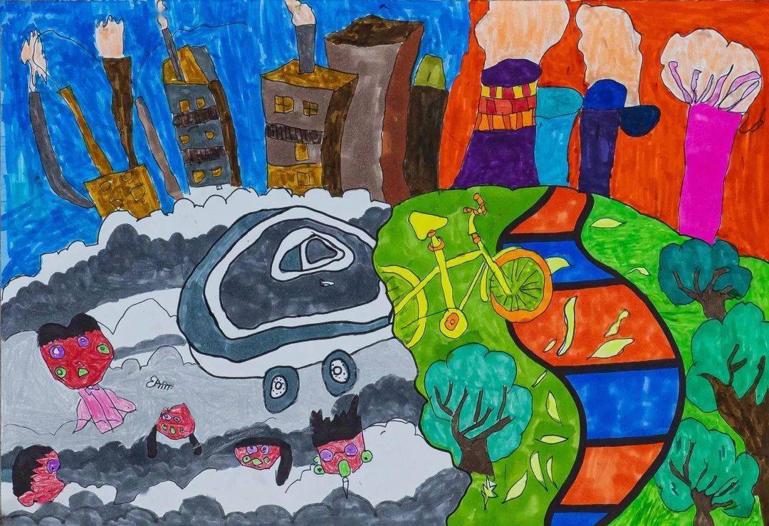 "美丽浙江建设·看平湖"绘画大赛获奖作品展(一)_保护_环保_护家乡