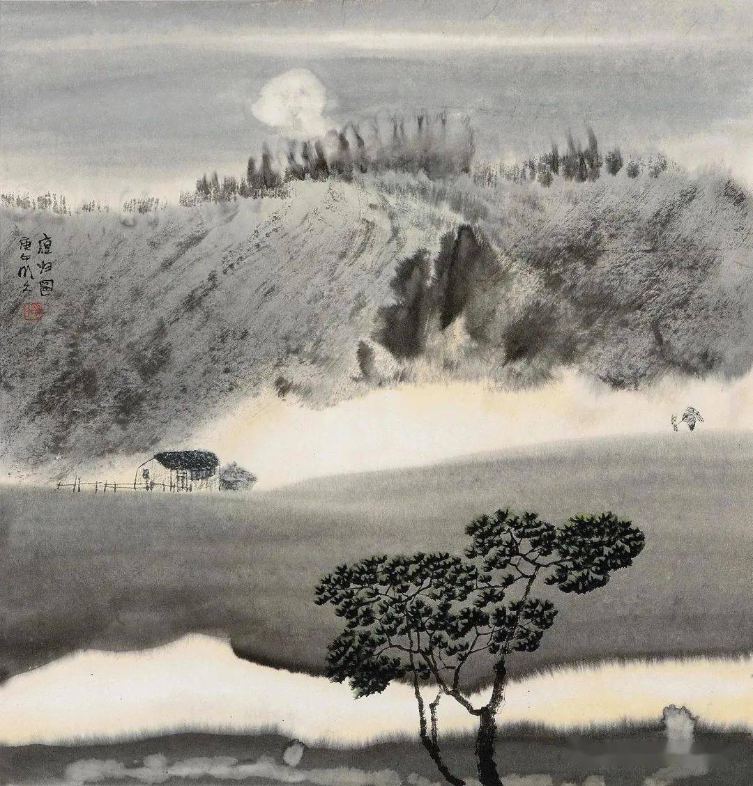 李明久山水画——墨愈清而神愈显,笔愈简而趣愈浓_波罗蜜_书画_般若
