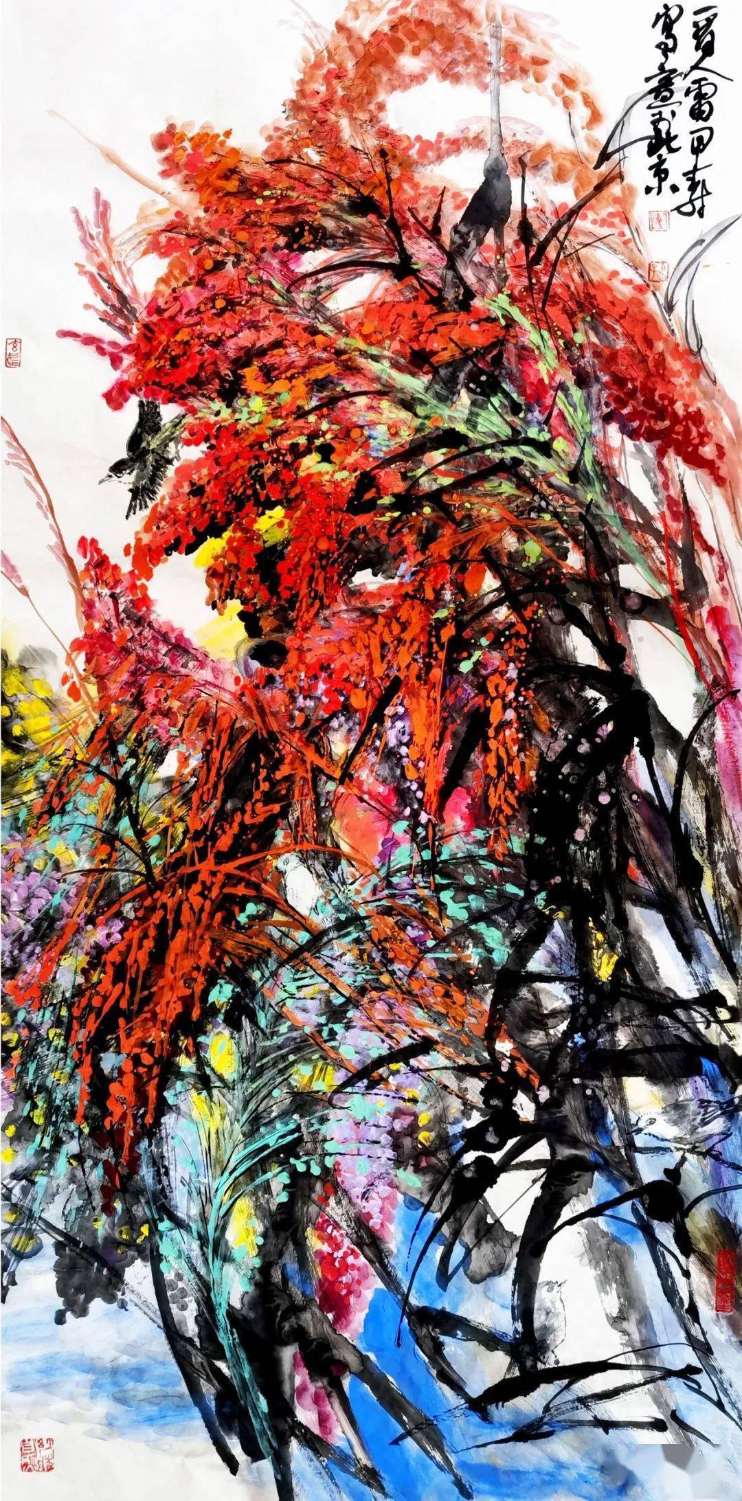 民革中央画院副院长67雷甲寿创作国画《隆平米粮济苍生》_中国_山西