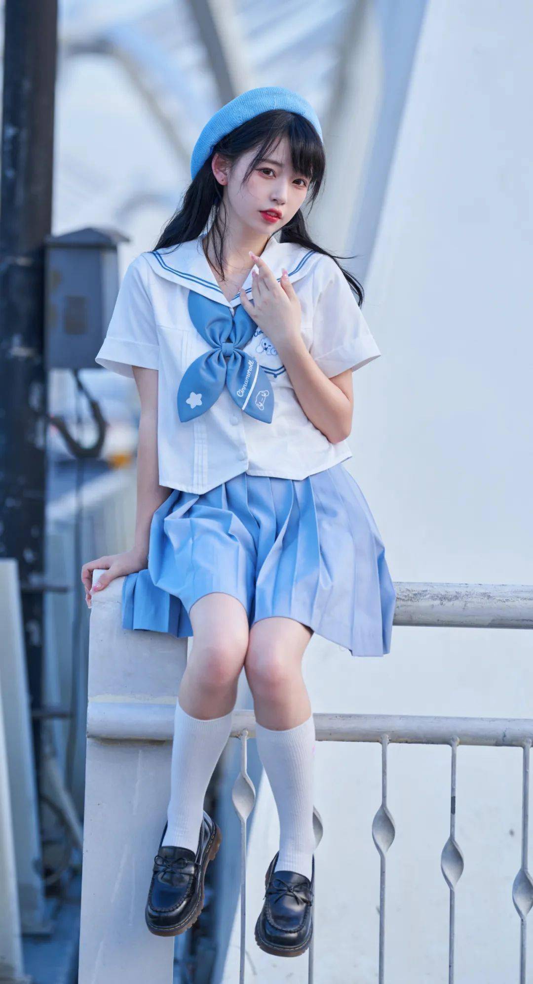 jk制服:元气少女_橙子_栏目_摄影