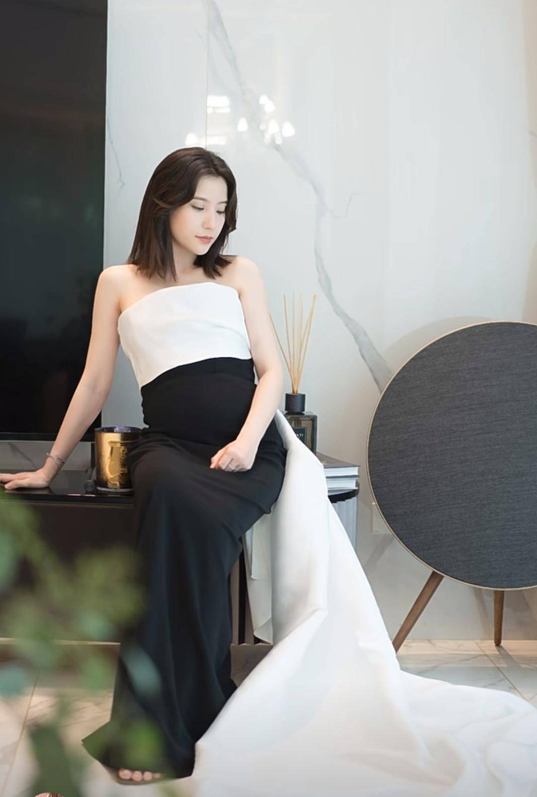 女星鲍天琦二胎孕照好美!