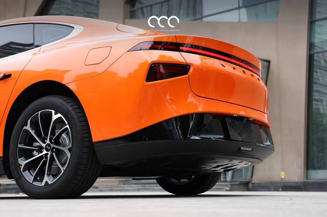 小鹏p7漫彩改色膜亮橙,绚丽多彩的橙色_全国_橙色