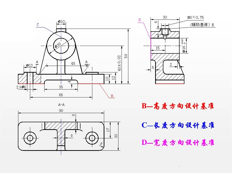 cad零件图标注图片