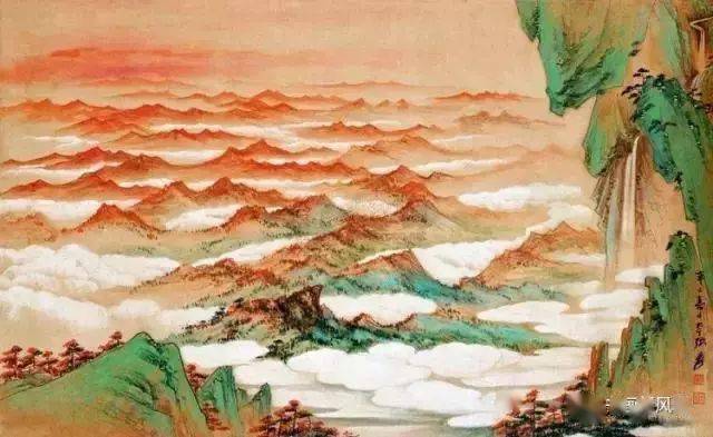 张大千笔下醉人的秋山图!_书画_频道_内容