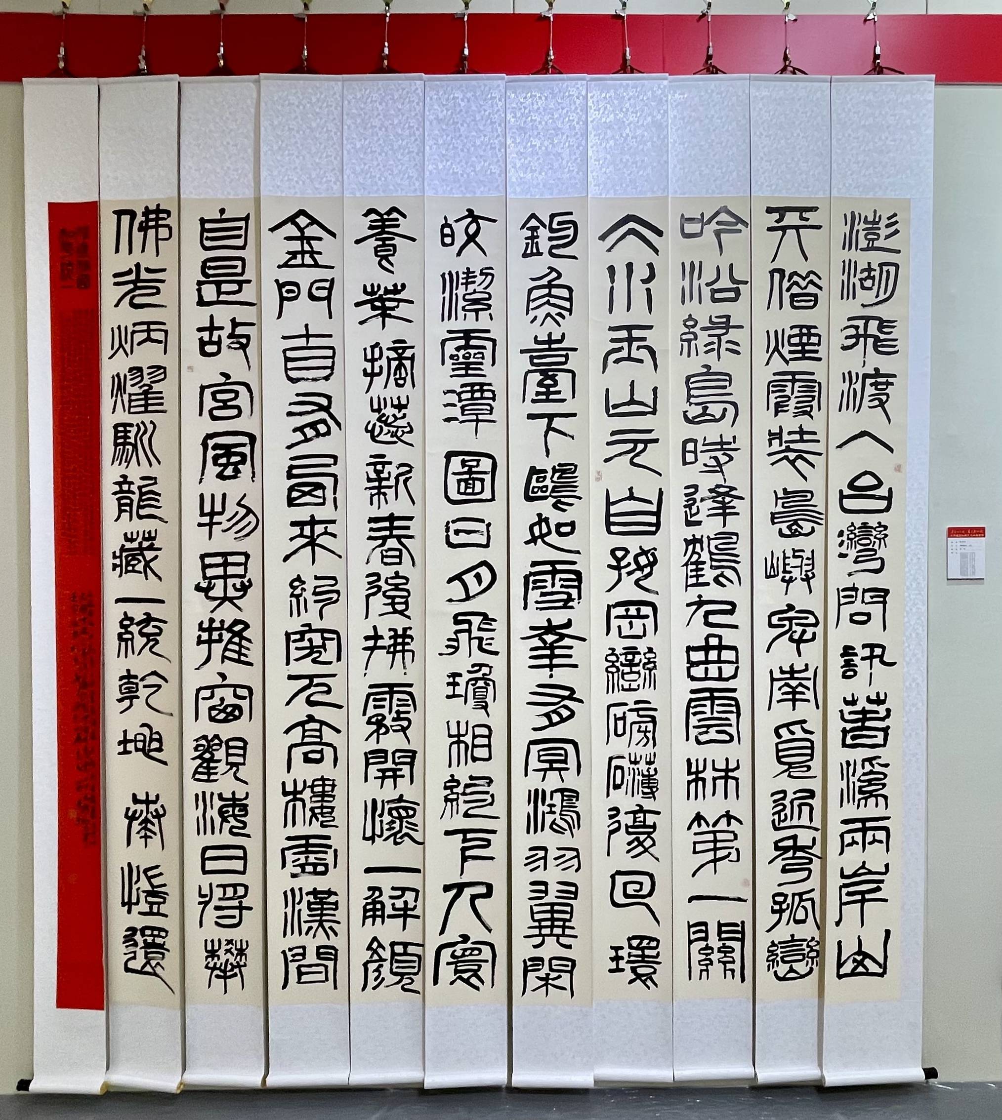 苗京平书法作品欣赏_中央_中国_北京农展馆