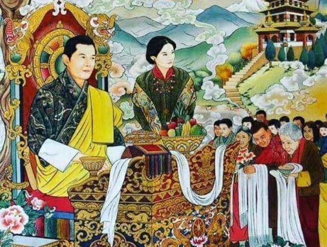 不丹王室全家福出炉，一家四口其乐融融，二王子越来越像佩玛
