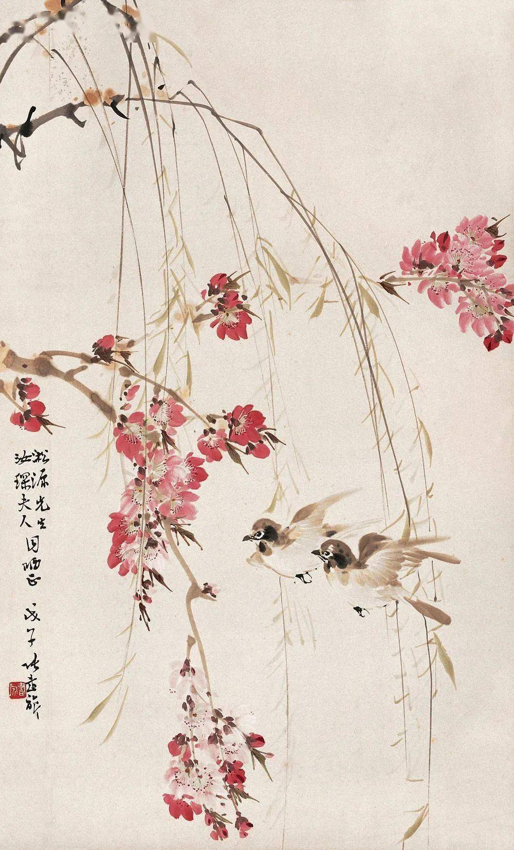 桃花_小鸟_吉图