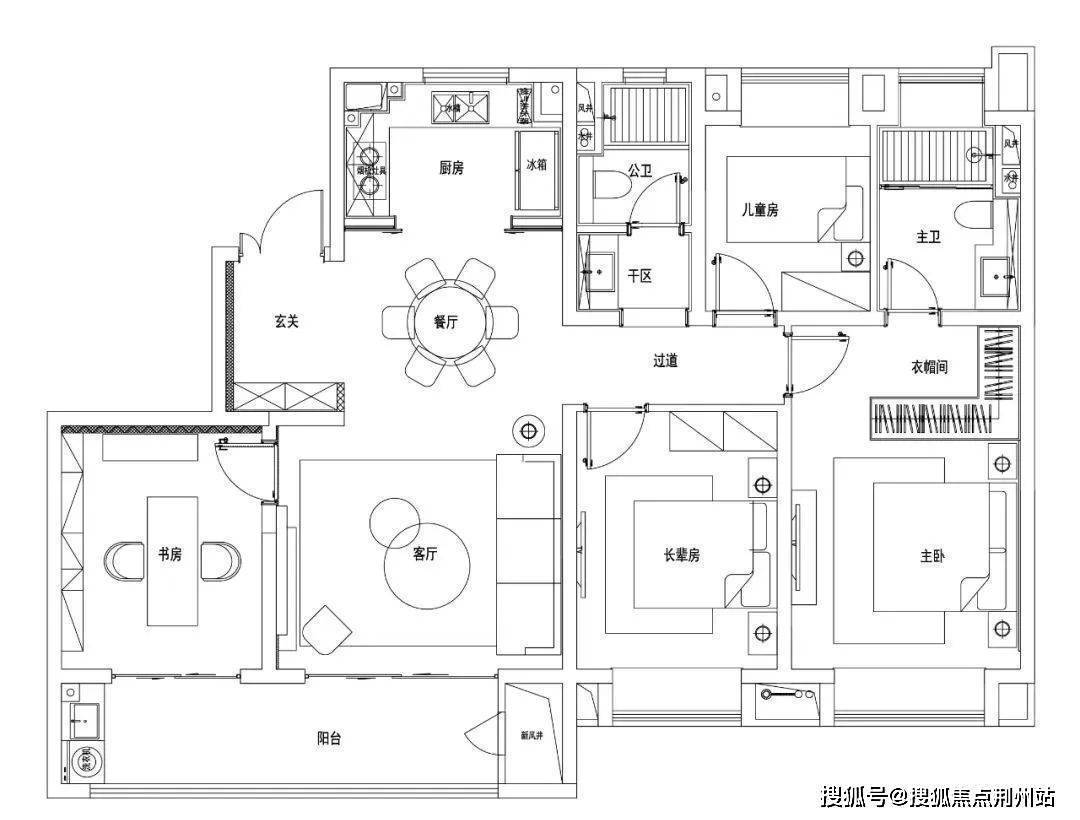 cad子母门图例图片