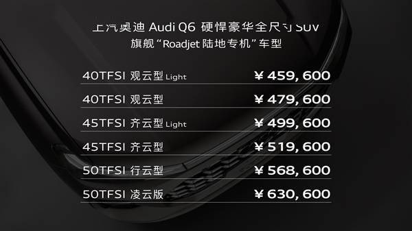 比升級換代奧迪X5昂貴近15萬
！上海通用奧迪Q6預購：45.96萬起