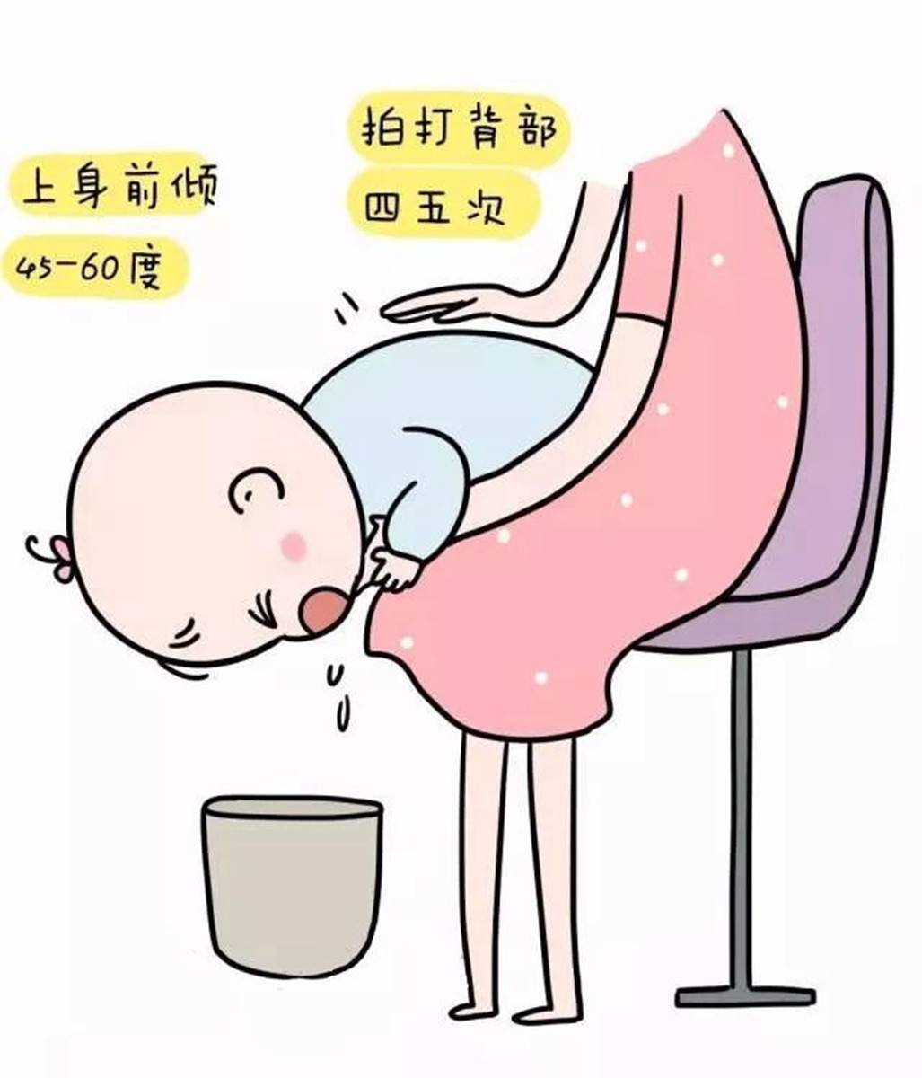 宝宝呛奶时,2种错误的处理方式,这样做才对