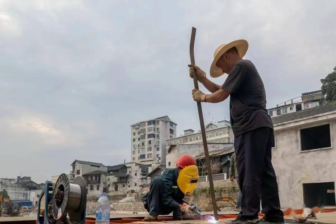 洪江區:市旅發大會籌備項目建設如火如荼_洪江古商城_工程_煙雨