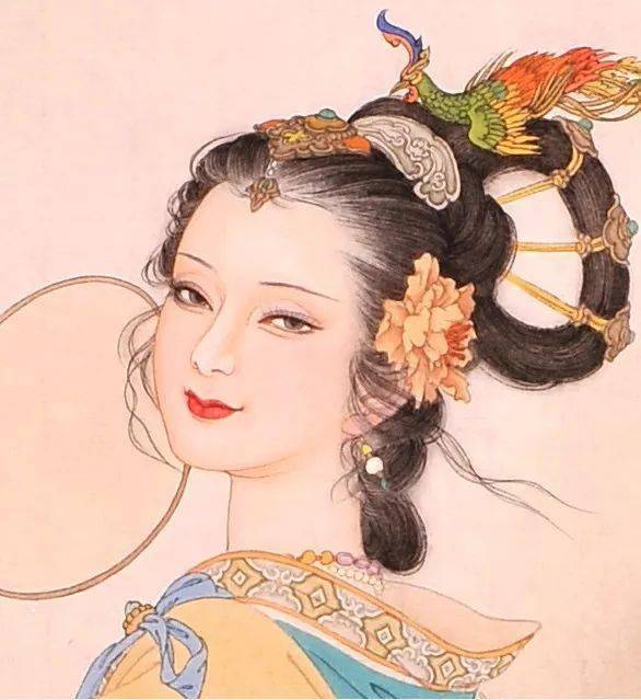 古代凄美仕女图工笔画图片