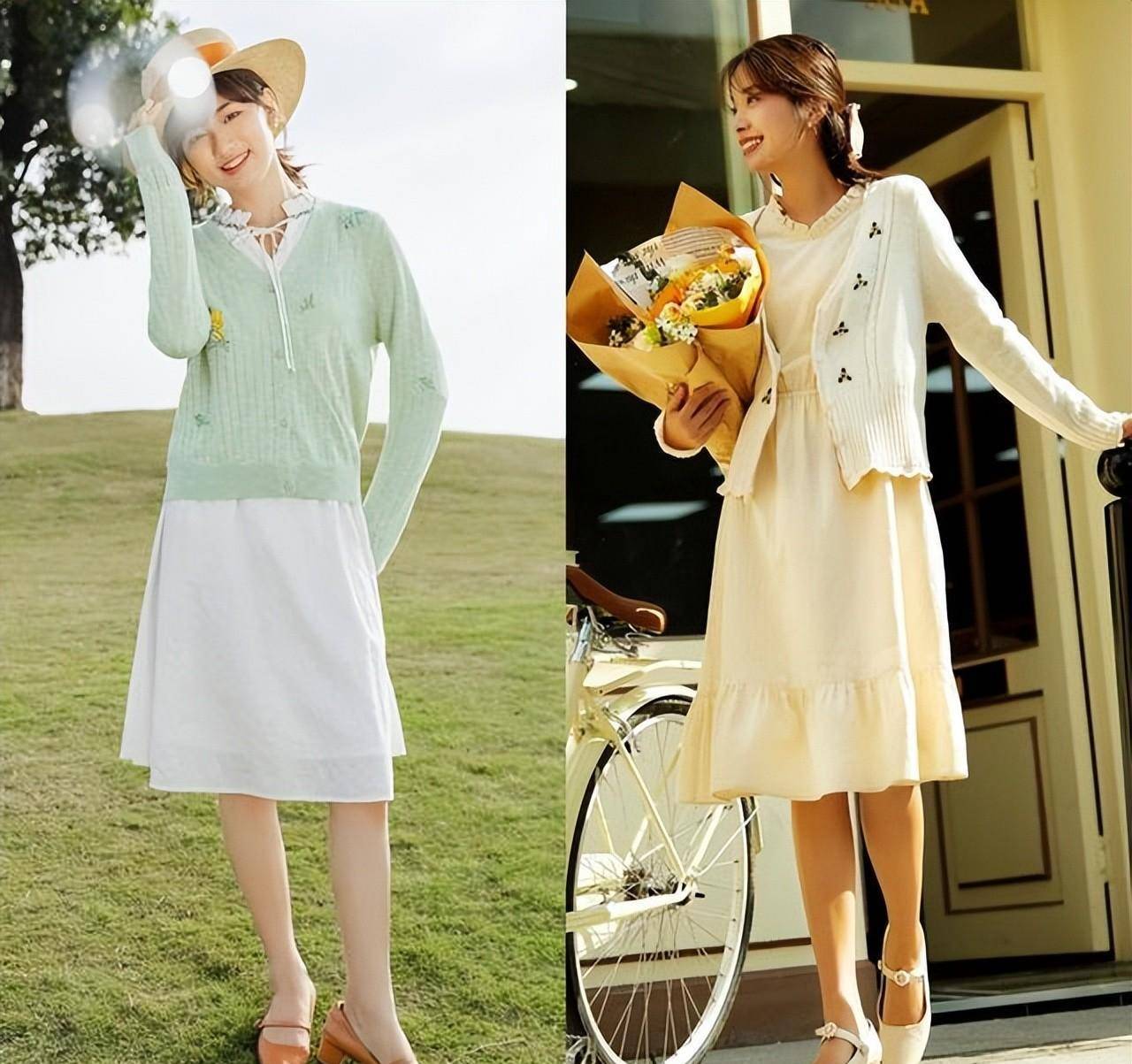 针织开衫怎么搭才好看?