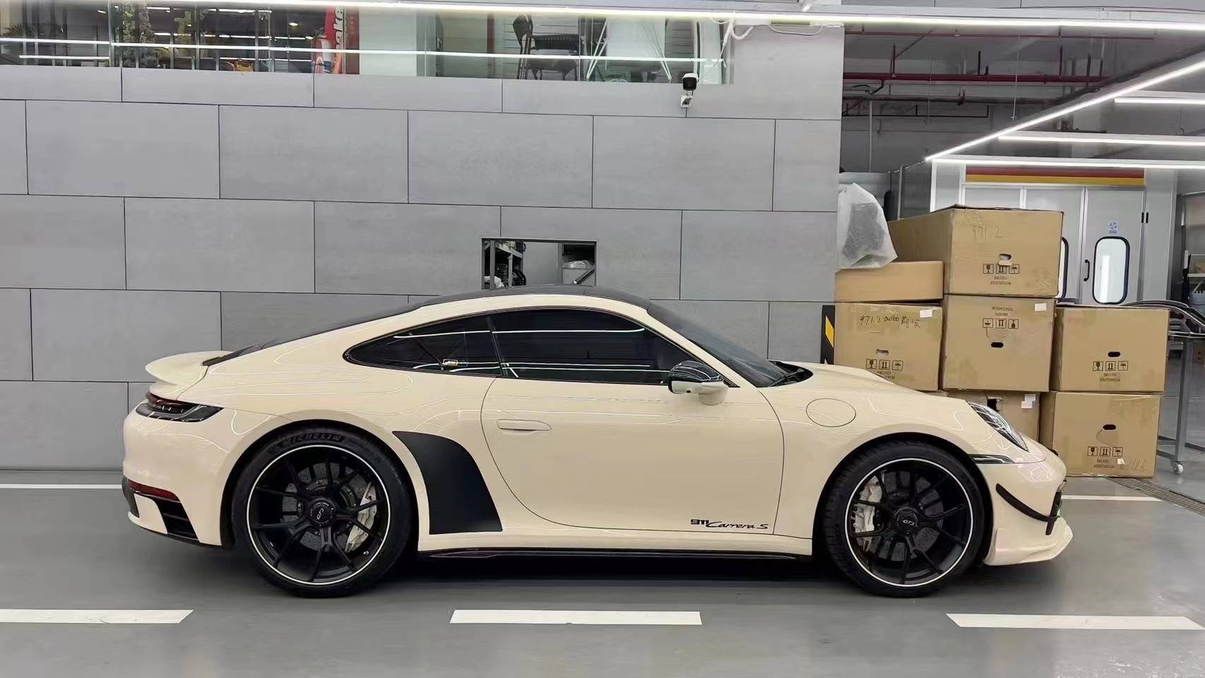 卡慕斯改色膜保时捷-水晶卡其米兰,温柔奶咖色_保时捷_米兰_卡其