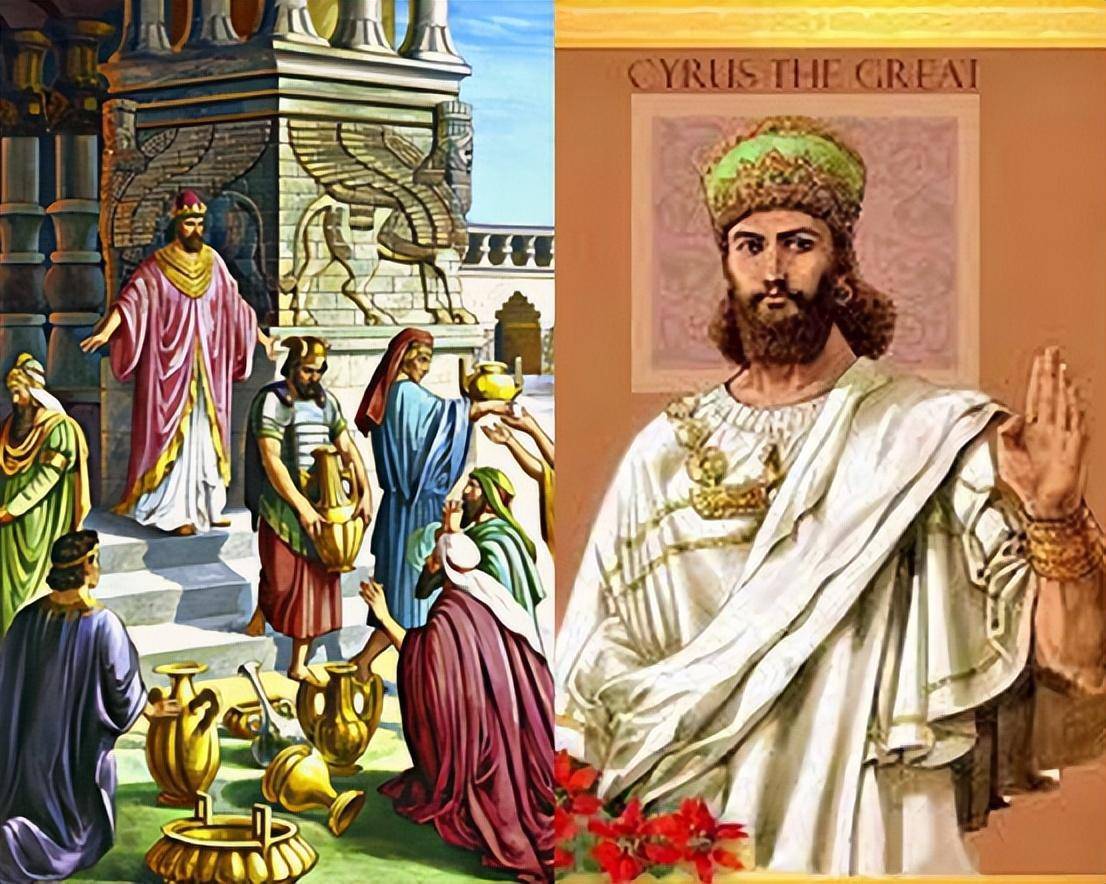 尼布甲尼撒王和居鲁士图片