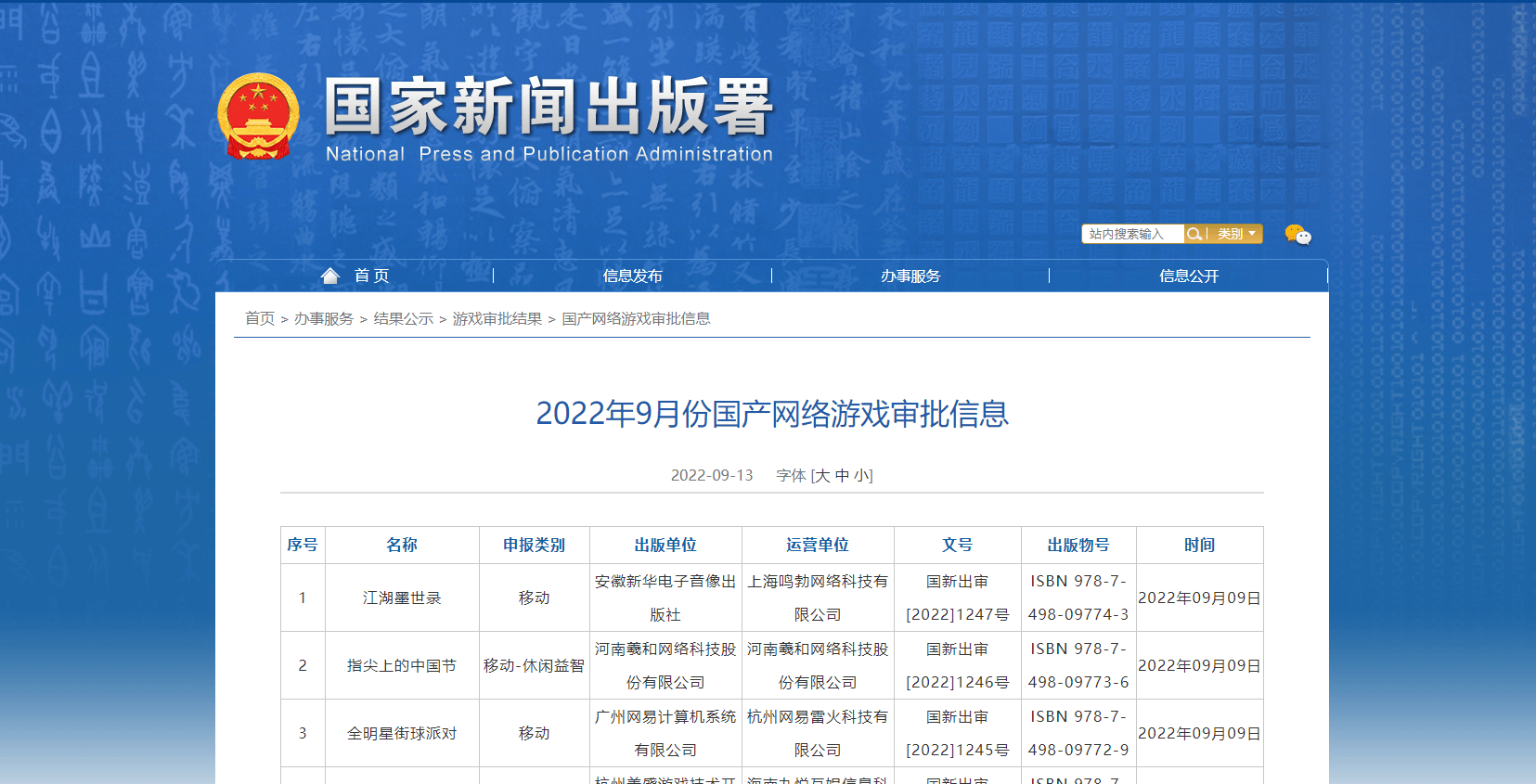 九月游戏版号公布 腾讯网易终于 如愿以偿 移动 数量 镇魂街