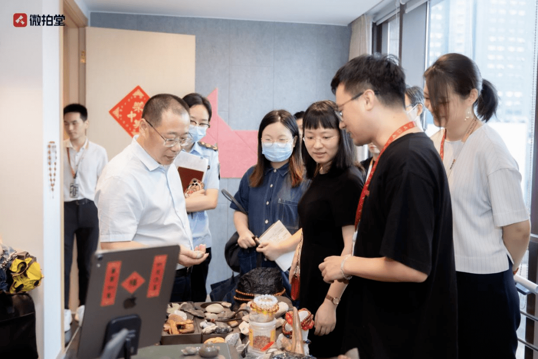 杭州市市场监管局领导一行莅临微拍堂调研指导_金明亮_平台_周婷婷