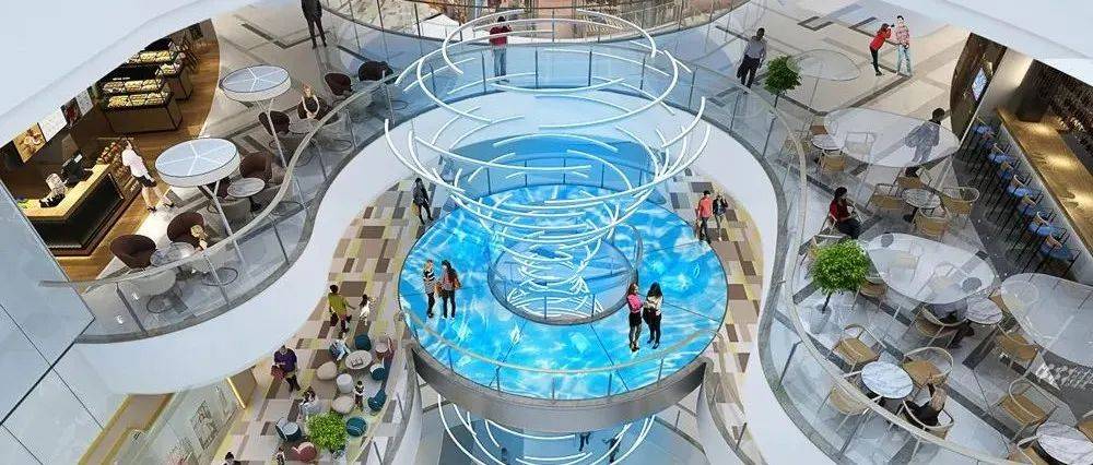 中国国际空间设计大赛获奖作品赏析 | 蓝谷之都,青岛即墨万达广场_海洋_入口处_蓝谷