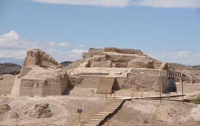 新疆千佛洞--焉耆县七个星佛寺遗址_佛教_寺院_建筑