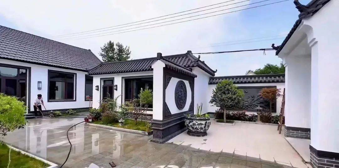 【农村自建四合院】慢品人间烟火色,闲观万事岁月长_影壁_装饰_砖雕