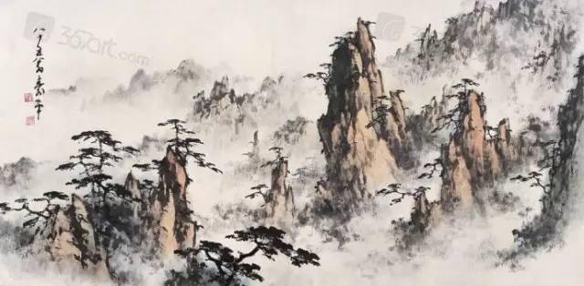 书画欣赏】董寿平山水画欣赏_搜狐网